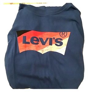Men's Levi Blue Short Sleeve Shirt